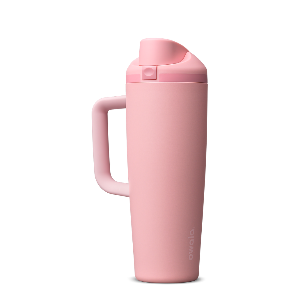 FreeSip® Tumbler, 30oz / Rose Quartz / Stainless Steel