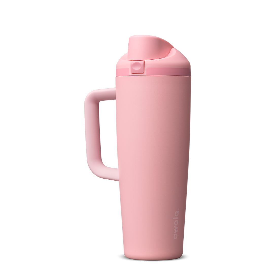 FreeSip® Tumbler, 30oz / Rose Quartz / Stainless Steel